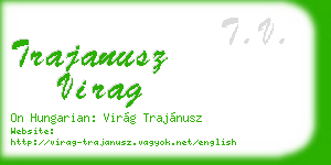 trajanusz virag business card